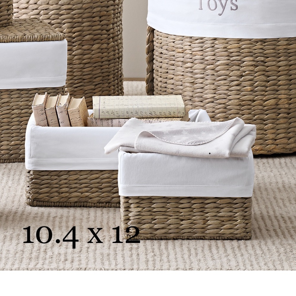 RH Basket Liner
Small Shelf Basket: liner only 10¼"L x 12"D x 8"H